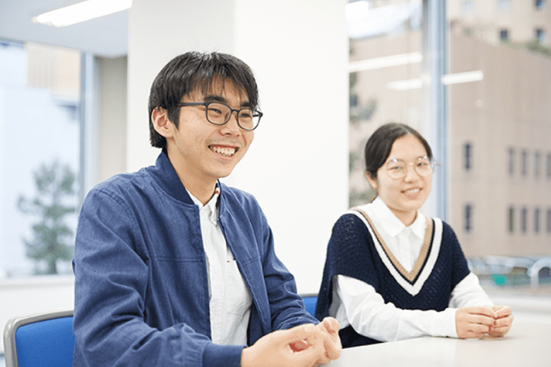 先輩(大学生)の声の様子1
