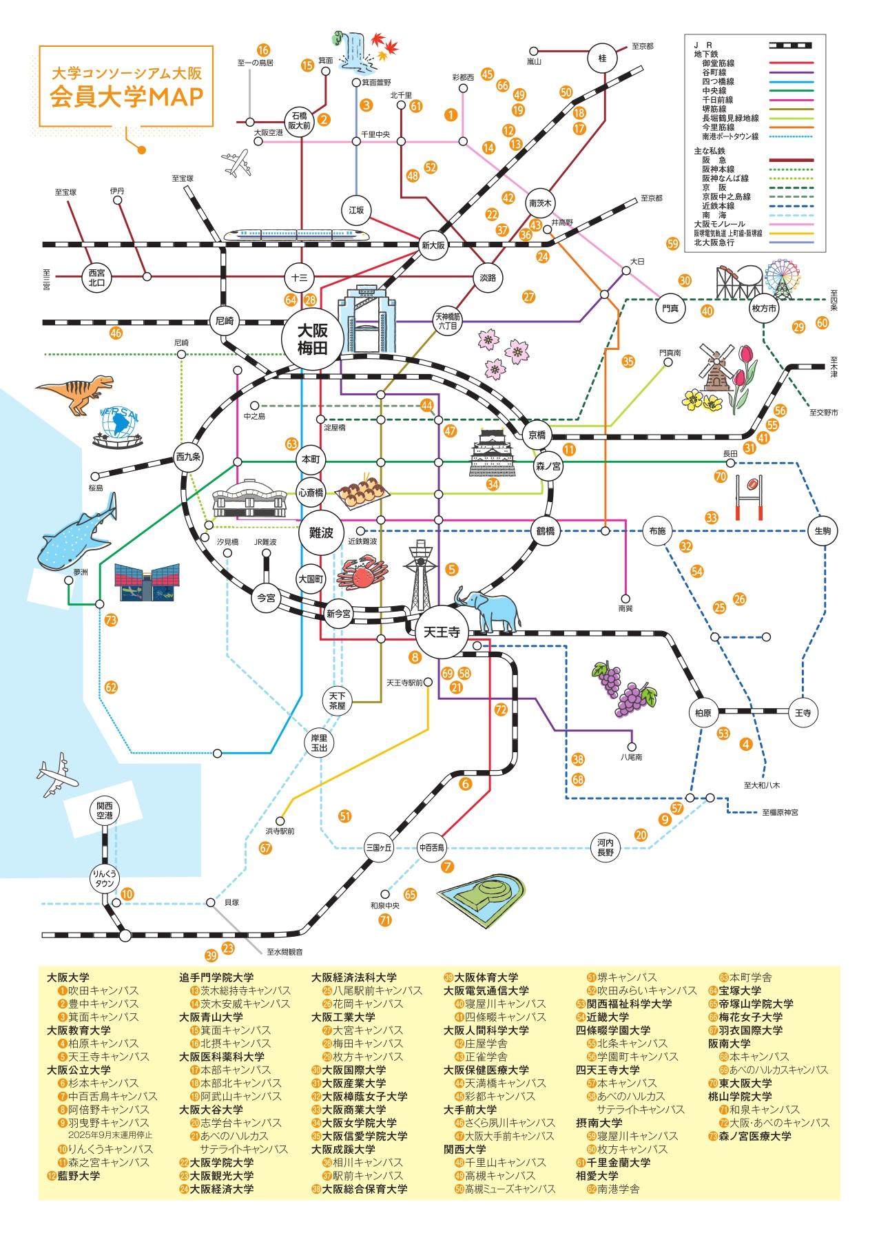 会員大学MAP